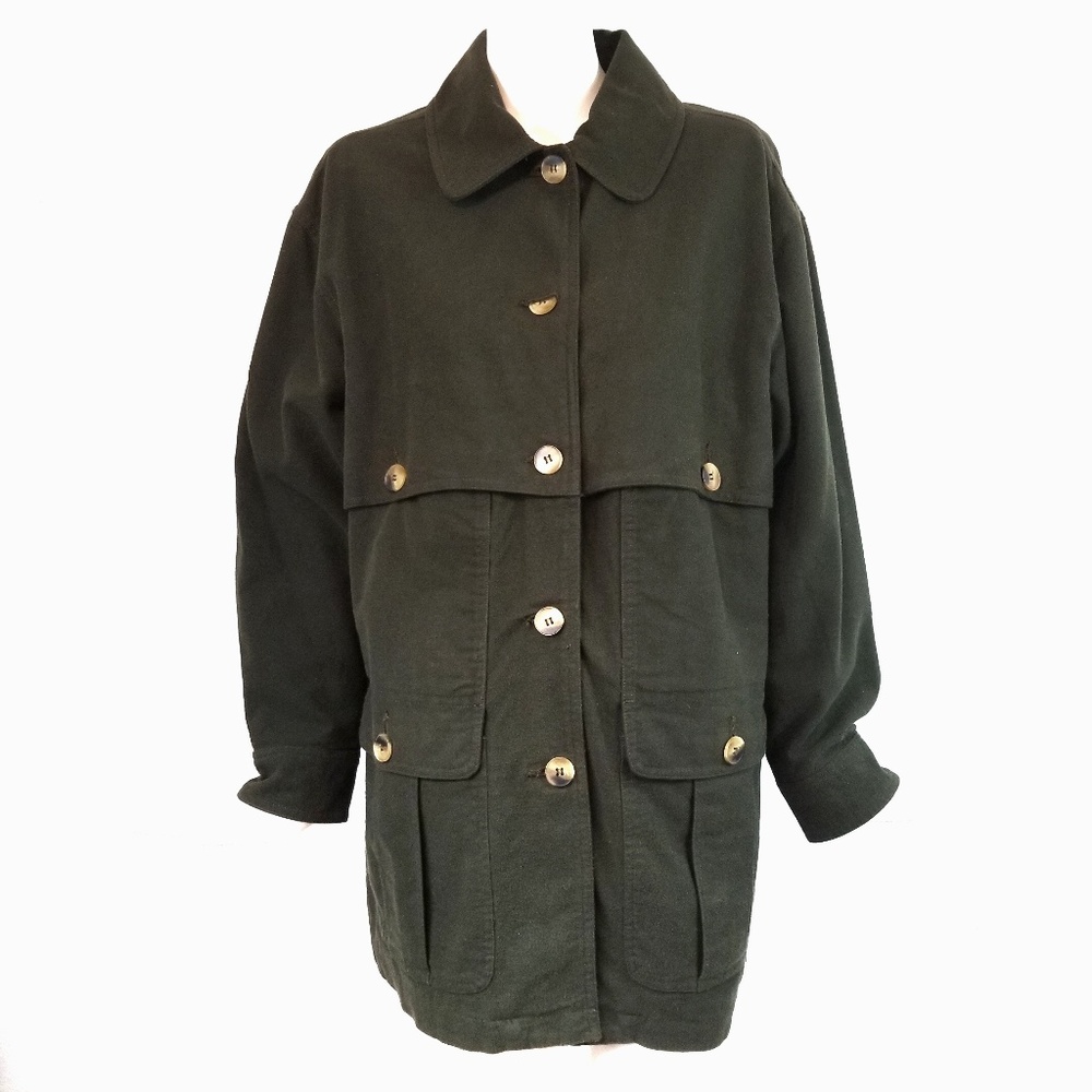 Jones New York Oversized Balmacaan Utility Coat M
